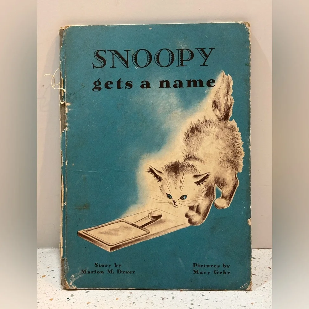 Vintage‎ 1950s Snoopy Gets a Name by Marion M. Dryer – Illustrated by Mary Gehr
